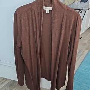 Coldwater Creek Women's Rich Brown Cardigan